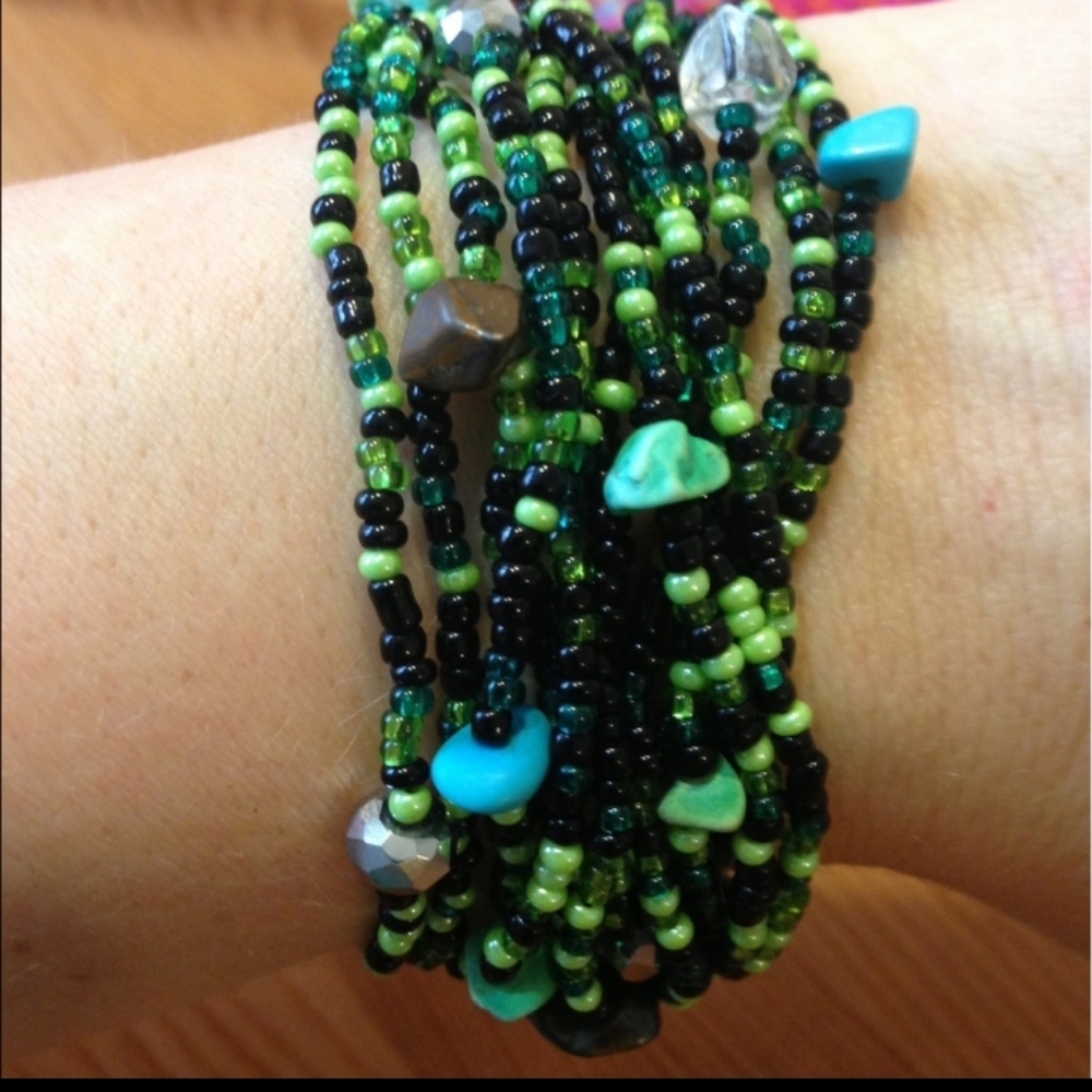 Guatemala beaded Bracelet - Picture 1 of 4